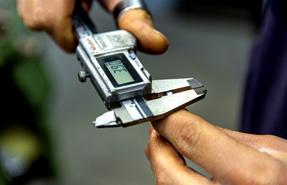 Precision measurement during Pisces motorcycle wheel production