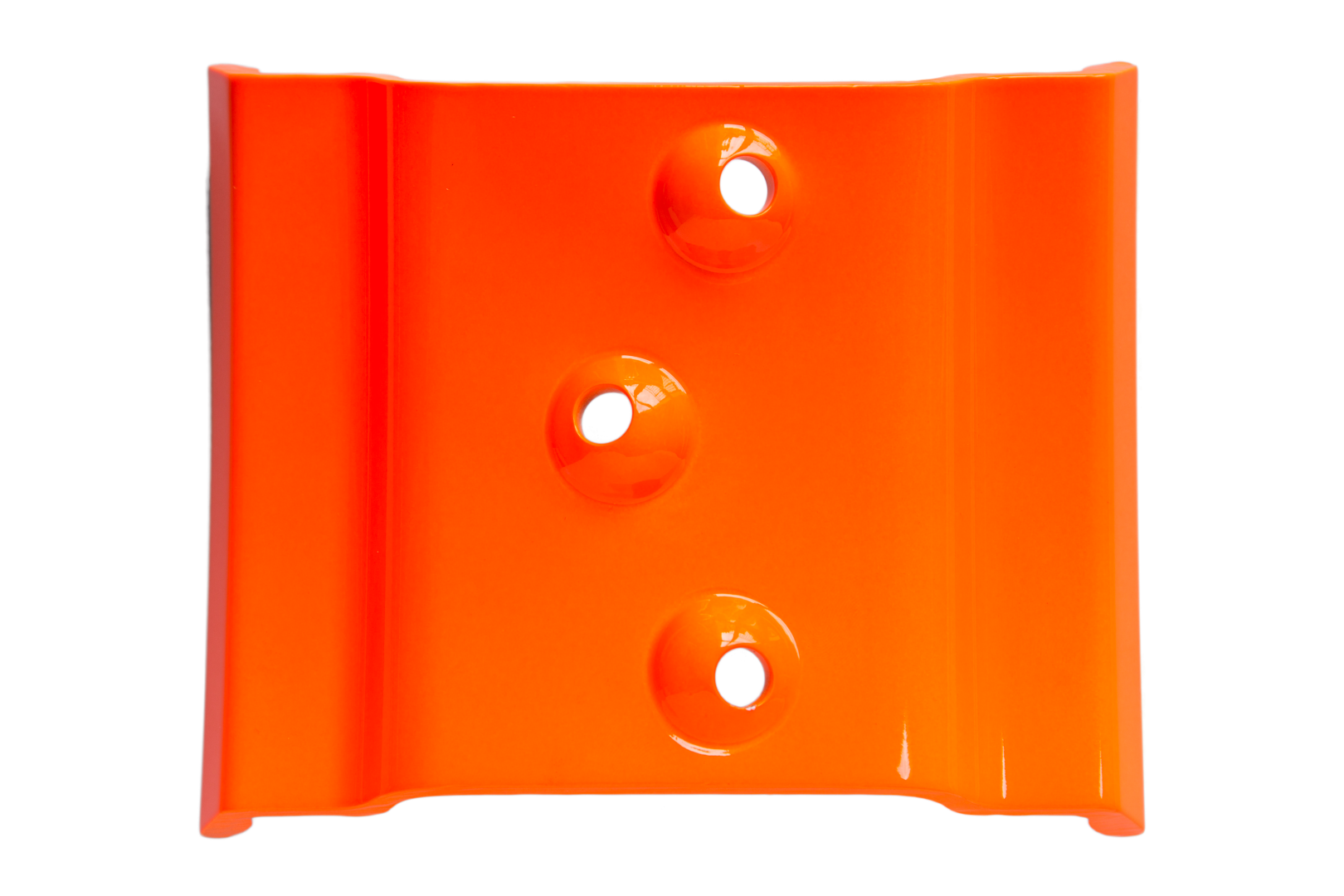 Fluo Orange glossy wheel finish sample