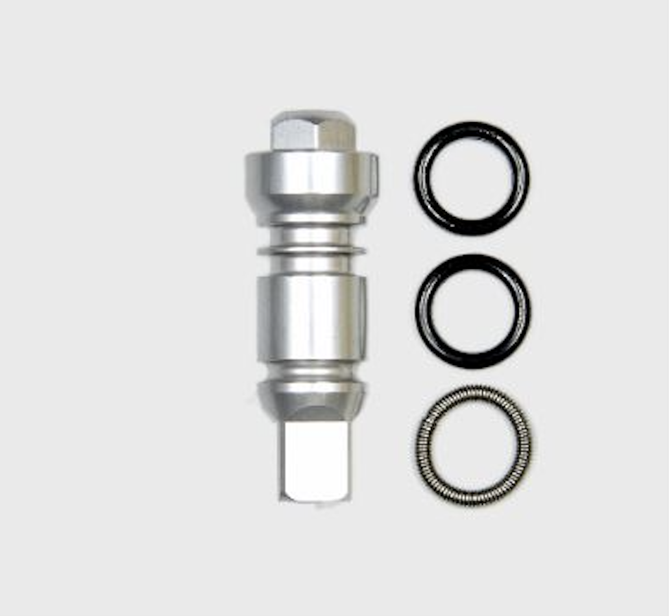 Pisces spoke nipple assembly with dual O-rings and retaining ring