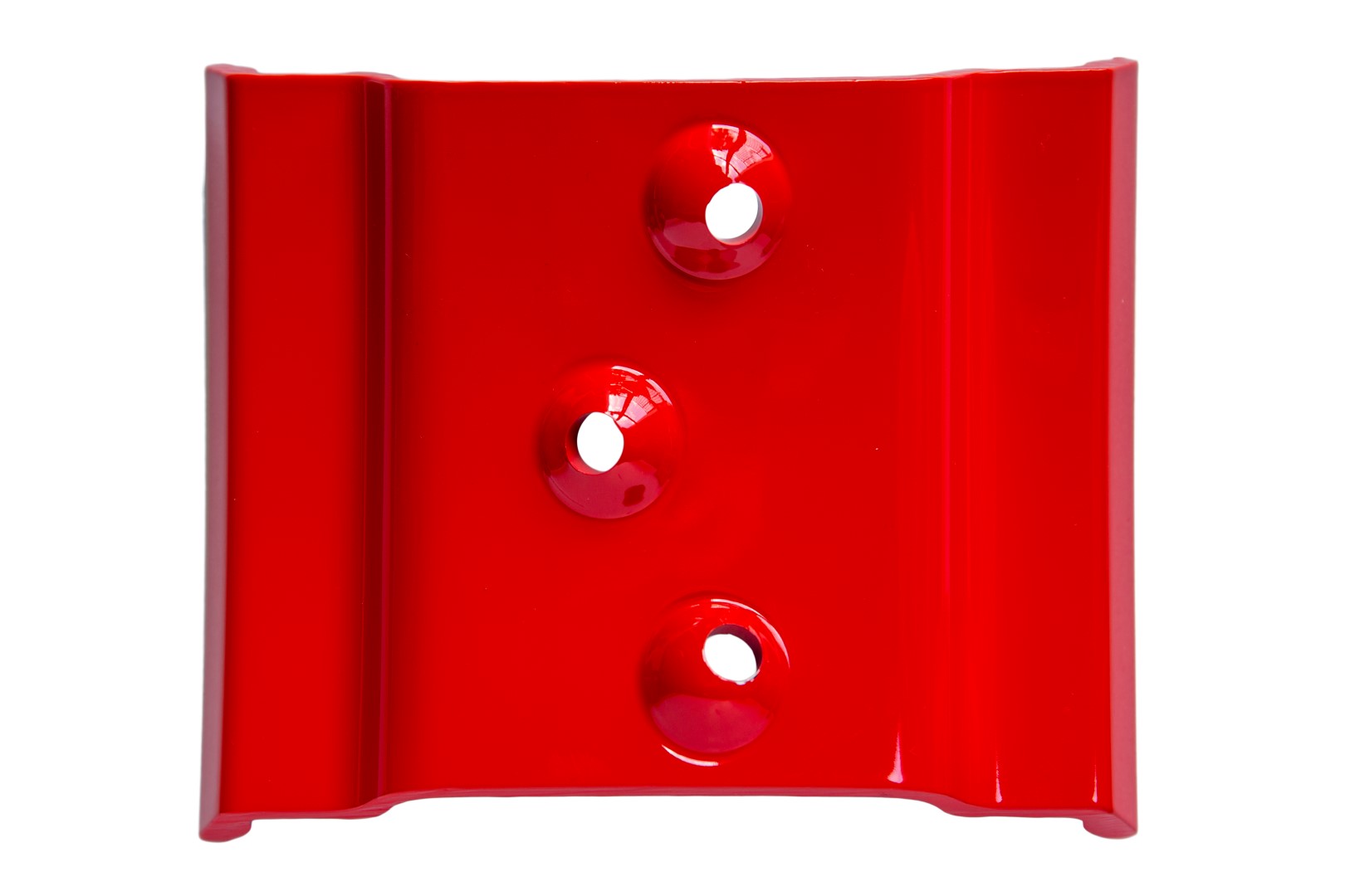 Red glossy wheel finish sample
