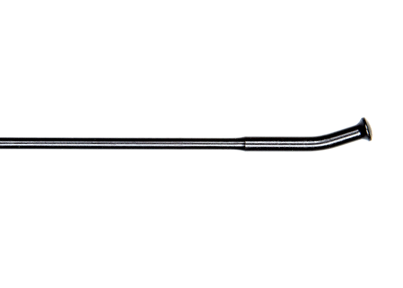 Black carbon steel motorcycle spoke
