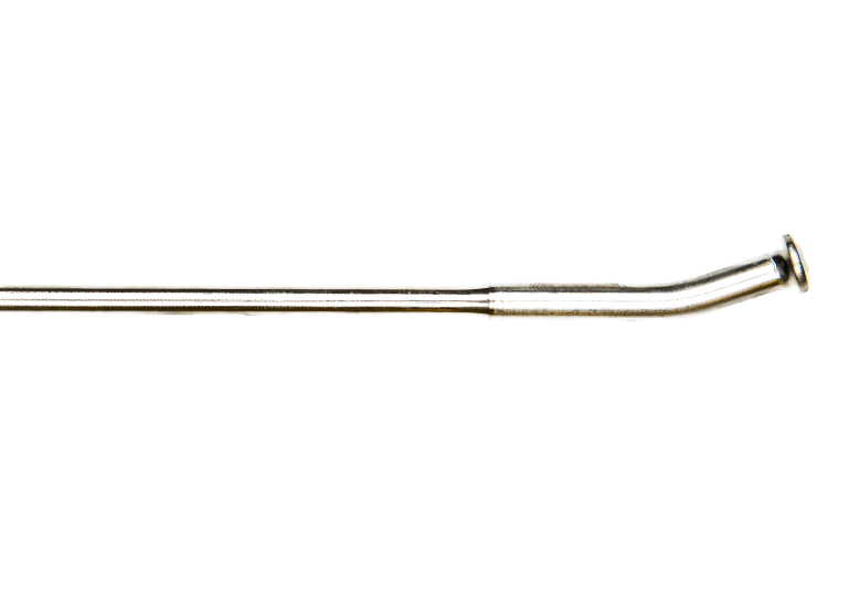Silver stainless steel motorcycle spoke